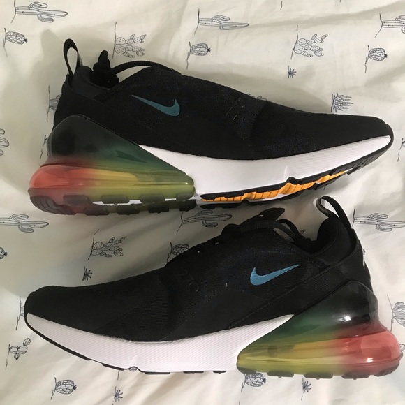 Air Max 270 Rainbow Heel Laser Orange size 10.5 - Picture 3 of 6